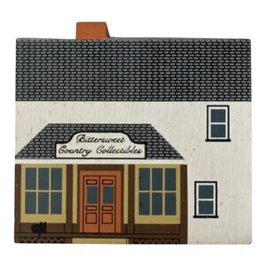 The Cats’ Meow Bittersweet Country Collectibles Wooden Shelf Sitter Signed 1990